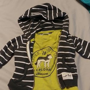 Carters tee and jacket set